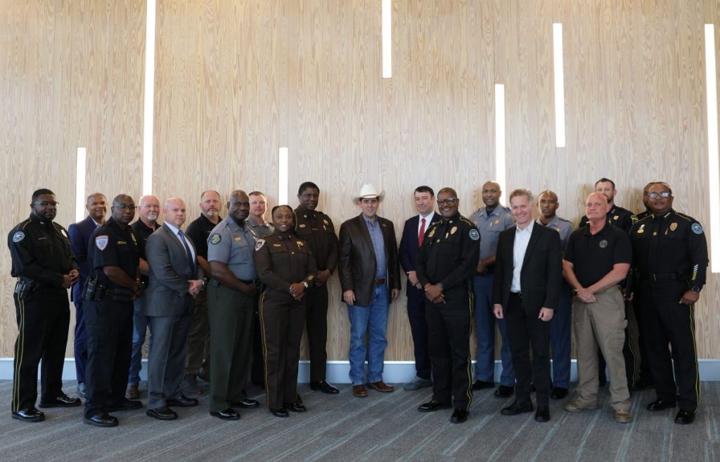 Ag Commissioner Andy Gipson, joined by multiple local and state law enforcement agencies, provided updates on new online ticketing options, new attractions and security measures for the upcoming Mississippi State Fair taking place October 3-14, 2024.