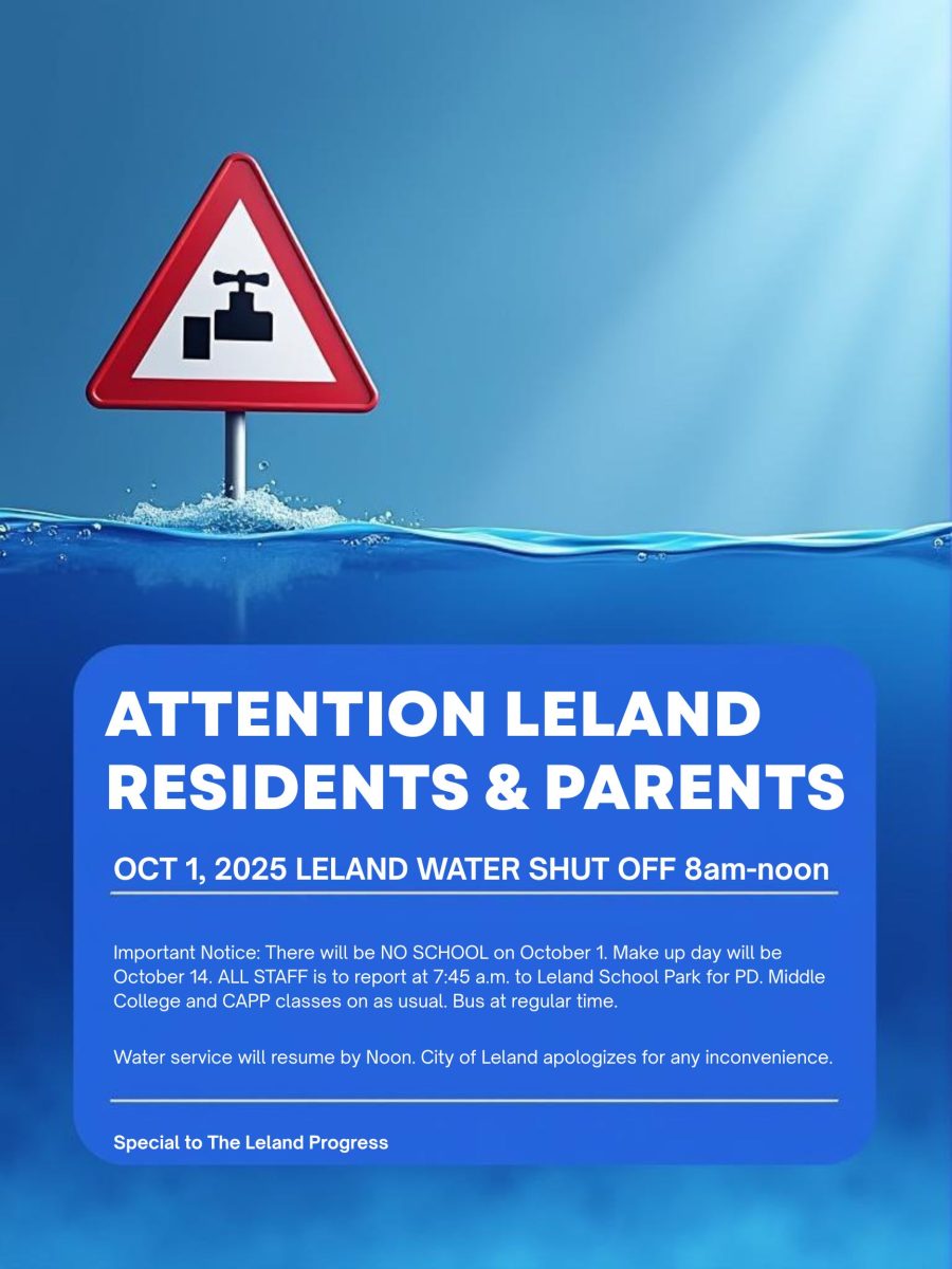leland water shut off poster