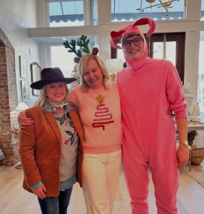 Christmas bunny pajamas