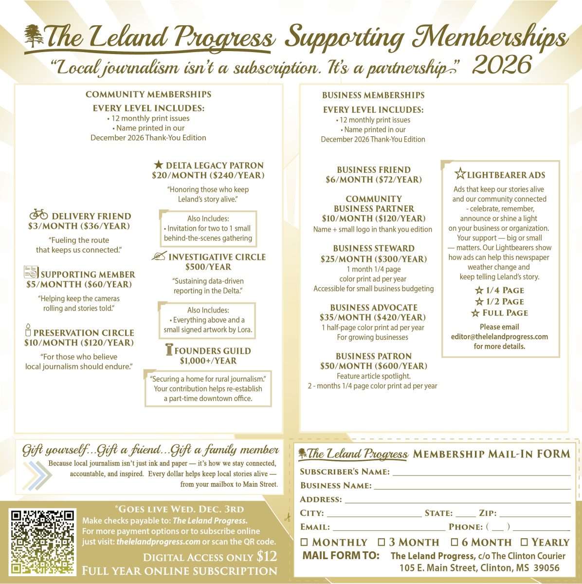 Full Page Membership Ad Updated QR Code