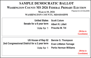 Democrat Ballot