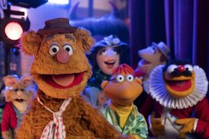 Fozzy and cast side/off stage right