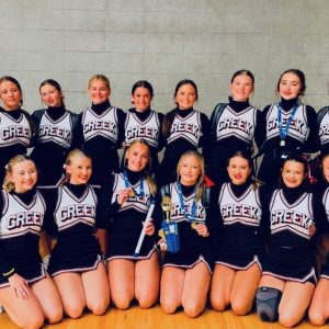 Cheerleader group photo