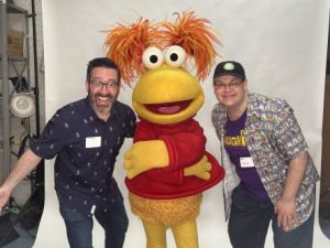 Red Fraggle with the authors, soberman and hennes