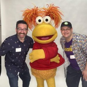 Red Fraggle with the authors, soberman and hennes