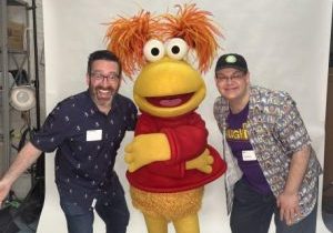 Red Fraggle with the authors, soberman and hennes